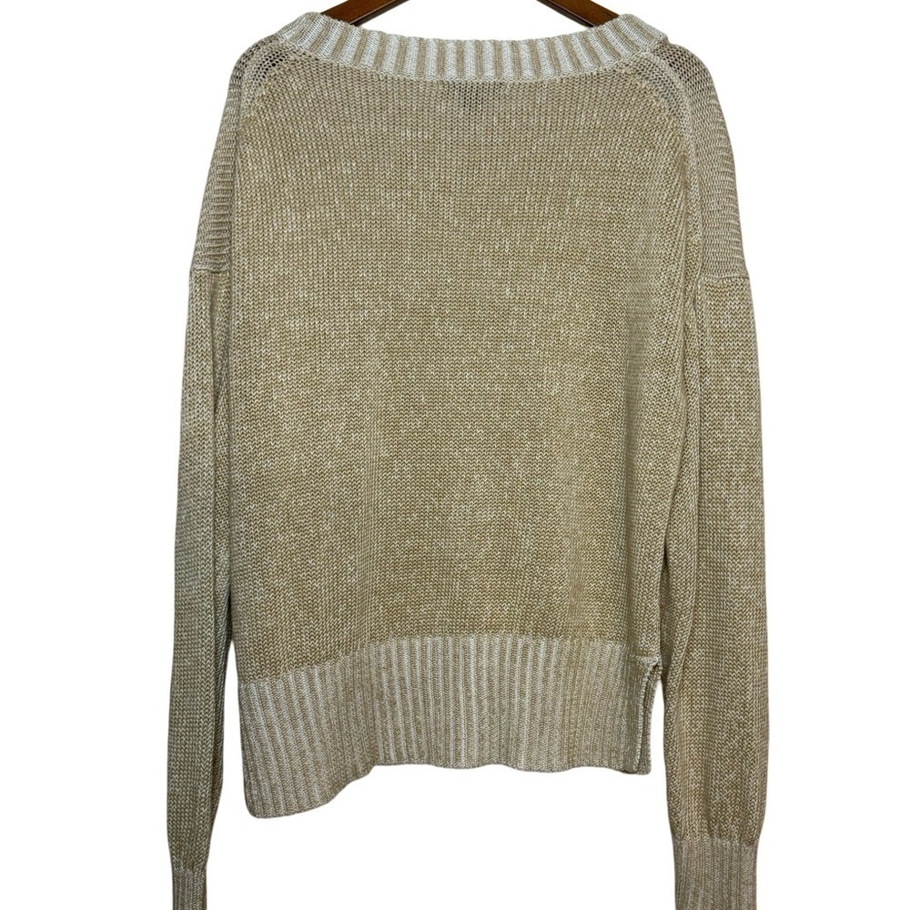J.Crew Beige Cotton-Linen Blend Sweater Size S - Picture 4 of 6